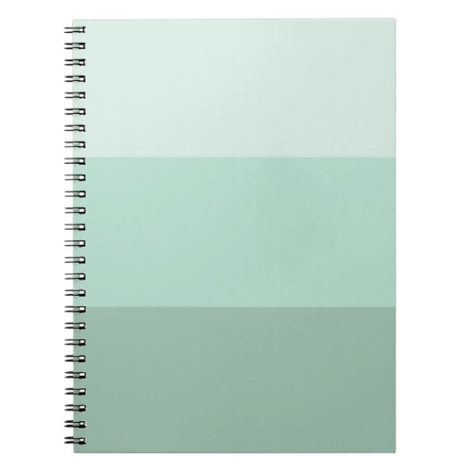 Green Ombre Striping Notizblock (Vorderseite)