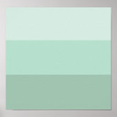Green Ombre Striping Poster (Vorne)