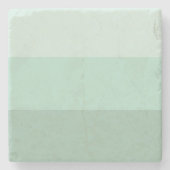 Green Ombre Striping Steinuntersetzer (Vorderseite)