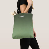 Green Ombre Tote Bag - weiche Farbe, starker Geist Tasche (Von Nahem)