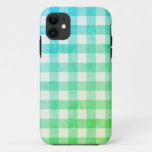 Green Ombré & White Kariert Gingham Hübsch Case-Mate iPhone Hülle