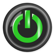 " Green on " Black Power Button