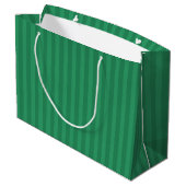 Green on Green Large Gift Bag Große Geschenktüte (Rückseite Schrägansicht)