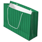 Green on Green Large Gift Bag Große Geschenktüte (Vorderseite Schrägansicht)