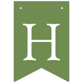 Green One Golden Year Retriever Birthday Wimpelkette (Zweite Fahne)