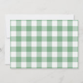 Green One Lucky Duck 1. Geburtstag Foto Einladung (Rückseite)