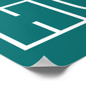 Green One Race Human Zitat Text Poster (Ecke)