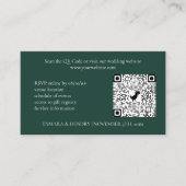 Green Online UAWG QR Code Hochzeitkarte Begleitkarte (Vorderseite)
