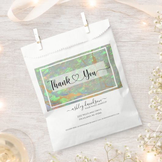 Green Opal | Geschenktaschen | Papier-Einkaufstasc Geschenktütchen (Ausgeschnitten)