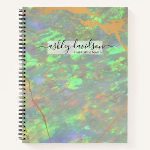 Green Opal Modern Glam Notebook Notizblock