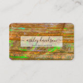 Green Opal Rock Layer Visitenkarten Visitenkarte (Vorderseite)