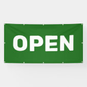 Green OPEN Banner (Horizontal)