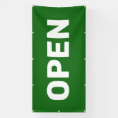 Green OPEN Banner (Vertikal)