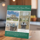 Green Open House Real Anwesen Listing Foto Sockelschild