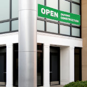 Green Open während des Baubanners Banner (Äußeres Gebäude)