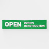 Green Open während des Baubanners Banner (Horizontal)