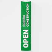 Green Open während des Baubanners Banner (Vertikal)