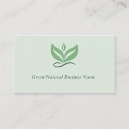 Green or Natural Business Card Visitenkarte