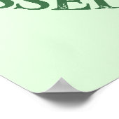 Green & Orangall All Snakes Day Kleeblatt Schlange Poster (Ecke)