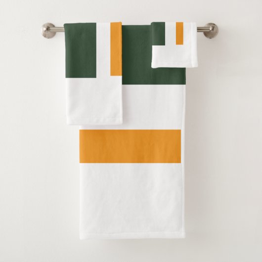 Green orange badhandtuch set (Insitu)