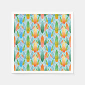 Green Orange & Blue Summer Surfboards Serviette (Vorderseite)