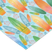 Green Orange & Blue Summer Surfboards Tischdecke (Schrägansicht)