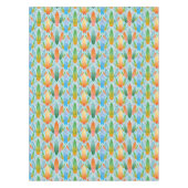 Green Orange & Blue Summer Surfboards Tischdecke (Vorderseite)