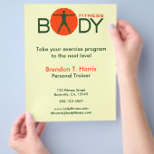 Green Orange Body Madness Personal Trainer Flyer (Hand)