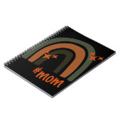 Green Orange Bohemisch Rainbow Personalisiert #Mom Notizblock (Linke Seite)