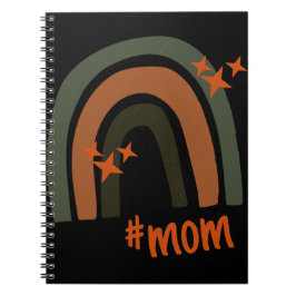 Green Orange Bohemisch Rainbow Personalisiert #Mom Notizblock