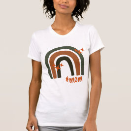 Green Orange Bohemisch Rainbow Personalisiert #Mom T-Shirt