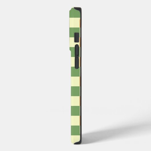 Green Orange Brown Checkered Gingham Pattern Case-Mate iPhone Hülle (Rückseite / Links)