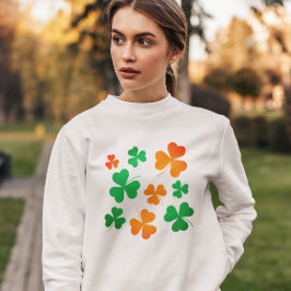 Green Orange Clove Kleeblatt Leaf St Patrick's Day T-Shirt