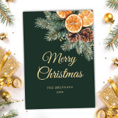 Green Orange Elegante Citrus Weihnachten