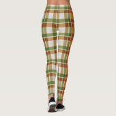 Green Orange Gingham Leggings (Rückseite)