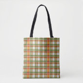 Green Orange Gingham Tasche (Vorderseite)