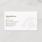 Green Orange House Cleaning Services Housekeeping Visitenkarte (Vorderseite)