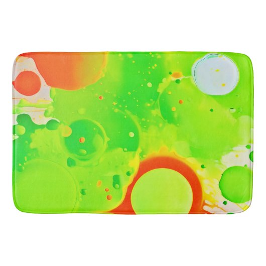 Green & Orange Hues Badematte (Vorderseite)