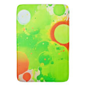 Green & Orange Hues Badematte (Vorderseite Vertikal)