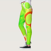 Green & Orange Hues Leggings (Links)