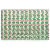 Green Orange Leaf Muster Stoff (Yard (91,4 cm))