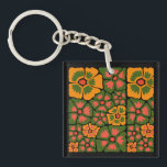 Green & Orange Modern Abstract Floral Schlüsselanhänger<br><div class="desc">Green & Orange Modern Abstract Floral is a stylish and eye-catching design featuring fresh green tones combined with vibrant orange floral elements. The modern abstract style creates a unique artistic look that feels both elegant and contemporary. Perfect for adding a touch of creativity and nature-inspired beauty to everyday products, home...</div>