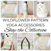 Green Orange Watercolor Wildflower Monogram Name Trinkflasche