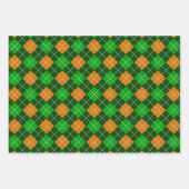 GREEN ORANGE WHITE IRISH KLEEBLATTS STARTEN GESCHENKPAPIER SET (Vorderseite 2)