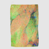 Green orange worn paint or wrinkled leather golfhandtuch (Vorderseite)