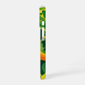 GREEN ORANGE YELLOW IRISH ABSTRAKTE PATTER iPhone 16 HÜLLE (Linke Seite)