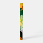 GREEN ORANGE YELLOW IRISH ABSTRAKTE PATTER iPhone 16 HÜLLE (Rechte Seite)