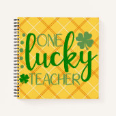 GREEN ORANGE YELLOW ONE LUCKY LEHRER NOTIZBLOCK (Vorderseite)
