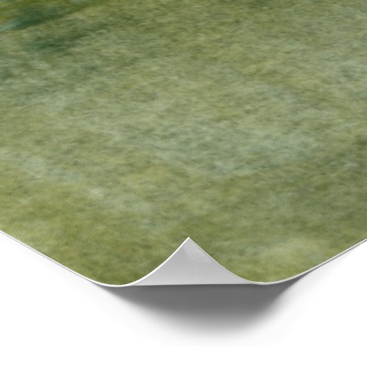 Green Orbs I Poster (Ecke)