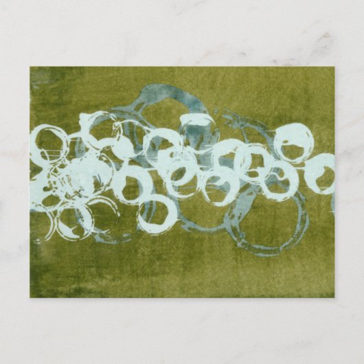 Green Orbs I Postkarte (Vorderseite)